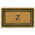 thumbnail image 1 of Calloway Mills 153042436Z 24 x 36 in. Sage Green Border Monogram Rectangular Doormat, Natural - Letter Z, 1 of 1