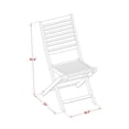 thumbnail image 3 of Pemberly Row Folding Table and 2 Outdoor Side Chairs in Natural Oil Finish, 3 of 6