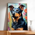 thumbnail image 2 of Beauceron Watercolor Dog Portrait Painting of Dog Canvas Print Dog Mom Pet Painting, 2 of 5