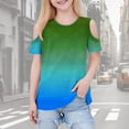 thumbnail image 2 of Zpanxa T-Shirts pour Tout-Petites Fille Imprimé Décontracté Manches Courtes Col Rond Haut Mode avec Coton 4 Ans, 2 of 7