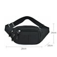 thumbnail image 2 of Large Fanny Pack for Women Men - Waist bag with 4-Zipper Pockets, 2 of 6