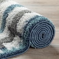 thumbnail image 4 of Dalyn Rocco Shag Area Rug RC2 Rc2 Multi Multi Grid Faded, 4 of 12