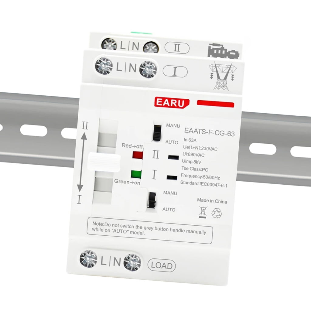 Din Rail 2P 110V/220V Electrical Selector Switches Replacement Electric Switches
