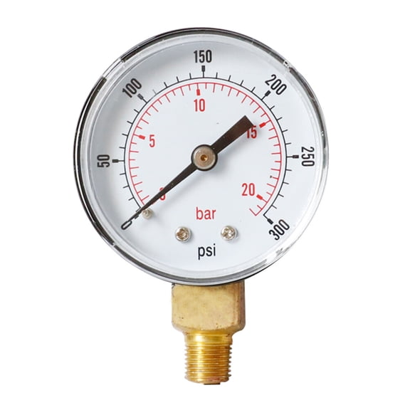 High Precision 0-300 Psi (0-20 Bar) NPT Air Compressor Pressure Gauge with High Strength Construction