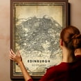 thumbnail image 6 of Edinburgh Vintage Map Prints Canvas, Scotland Map Art Canvas, Canvas, Edinburgh Map City style Watercolor art Canvas, 6 of 6