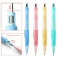 thumbnail image 4 of Musbetu Mechanical Pencil Set Corrects Grip Posture Pencil Set with 2.0MM Refill Soft Silicone Grip Pencil with Sharpener for Kids Writing Drawing Home Office Classroom, 4 of 7