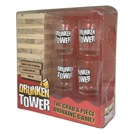 Fun Drinking Game with friends and family for a Game Night with this Drunken Tower Drinking Game;Product Size: 8 x 7.5 (Best Games For Family Game Night)
