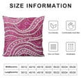 thumbnail image 5 of COMIO  Throw Pillow Cover, Fuchsia Pink Throw Pillow Cover, Rhinestones Crystal Waves Bling Pillow Cover, Cushion Cover, Square Pillow Cover, 5 of 5