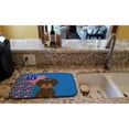 thumbnail image 2 of Wirehair Chocolate and Tan Dachshund USA American Dish Drying Mat, 2 of 5