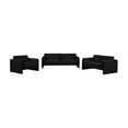 thumbnail image 5 of Meridian Furniture Stylus Black Boucle Fabric Sofa, 5 of 18