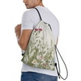 thumbnail image 3 of Easygdp Herbs and Wildflowers Drawstring Backpack, Beach Sackpack, Travel Sackpack Lightweight for Sports, Gym, Travel, Swimming - Small, 3 of 9