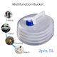 thumbnail image 1 of Bolsas de agua plegables, cubos de agua para exteriores, bolsas de almacenamiento de agua, ofertas del día, regalos de liquidación para mujeres y hombres., 1 of 8