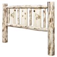 thumbnail image 4 of Montana Collection Queen Headboard w/ Laser Engraved Wolf Design, Ready to Finish, 4 of 4