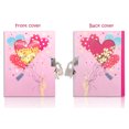 thumbnail image 4 of Diary with Lock for Students, 7x5.5 Inches 160 Lined Pages Pink Heart Shakable Sequin Lock Notebooks for friends Secret Journal with Lock Birthday Gifts, 4 of 4
