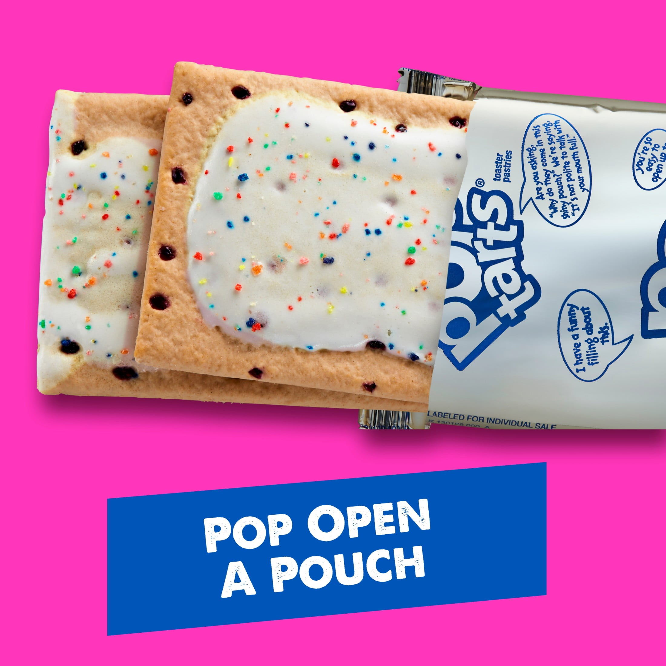 (12 pack) Pop-Tarts Frosted Blueberry Toaster Pastries, Breakfast Foods, Shelf-Stable, 13.5 oz (8 Count)
