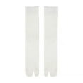 thumbnail image 2 of Fgnfyis Women's Striped Stockings Minimalist Tabi Socks Toe Separator Mid Calf Socks Non Comfortable Stretchable Casual Wear White, 2 of 3