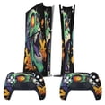 thumbnail image 2 of Psychedelic Zombie Skull Print PS5/PS5 Pro/PS5 Slim Digital Disc Skin Sticker For Console And Controller Skins, 2 of 7