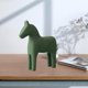 thumbnail image 4 of Estatua troyana creativa, artesanía, adorno de caballo de madera, decoración del hogar, figura de animal Verde, 4 of 9
