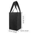 thumbnail image 3 of Wine Tote Bag Drawstring Storage Box Packaging Bags Travel Gift Portable Pouch 4 Pc, 3 of 6