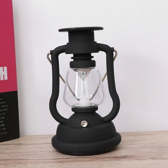 Worgeous  Solar Lantern Garden Outdoor Lamp Decor Nightlight Powered Lights Black