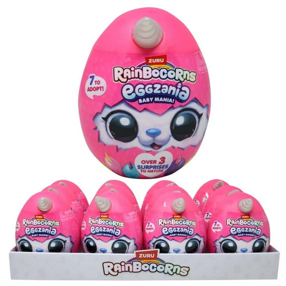 1 Piece Zuru Rainbocorns Eggzania Mini Soft Plush Shrink wrapped in PDQ - Series 1, Only 1 Count