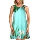 thumbnail image 1 of Balery Tropical Pineapple Vestidos de verano para mujer con estampado: vestido holgado sin mangas, vestido playero informal y cómodo para días calurosos., 1 of 7