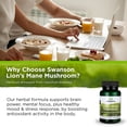 thumbnail image 4 of Suplemento Swanson Lion's Mane Mushroom 500 mg 60 cápsulas, 4 of 5