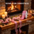 thumbnail image 4 of Pink Glitter Wired Ribbon,Pink with Metallic Edge,Christmas Ribbon for Wreath, ChritmasTree Decoration, Gift Wrapping,Home Decor, 1.5 Inch x 10 Yards, 4 of 7