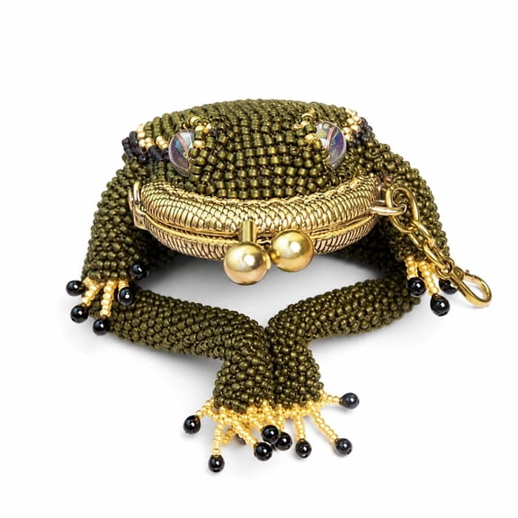 Frog Coin Purse,Small Pouch Earbuds Keychain Bag Charm,Mini Currency Storage Pad, Daily Carry Handheld Pendant Decoration