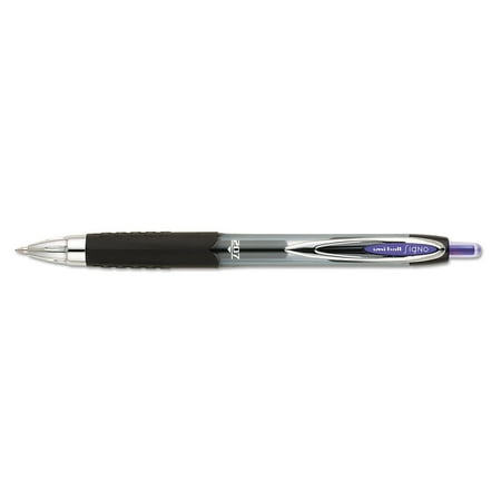 uni-ball Signo 207 Retractable Gel Pen, Purple Ink, 0.7mm, Dozen