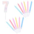 thumbnail image 1 of CRAFTHROU 13Ud Velas Para Pastel De Cumpleaños Con Estilo Espiral Para Decorar Fiestas Y Celebraciones, 1 of 7