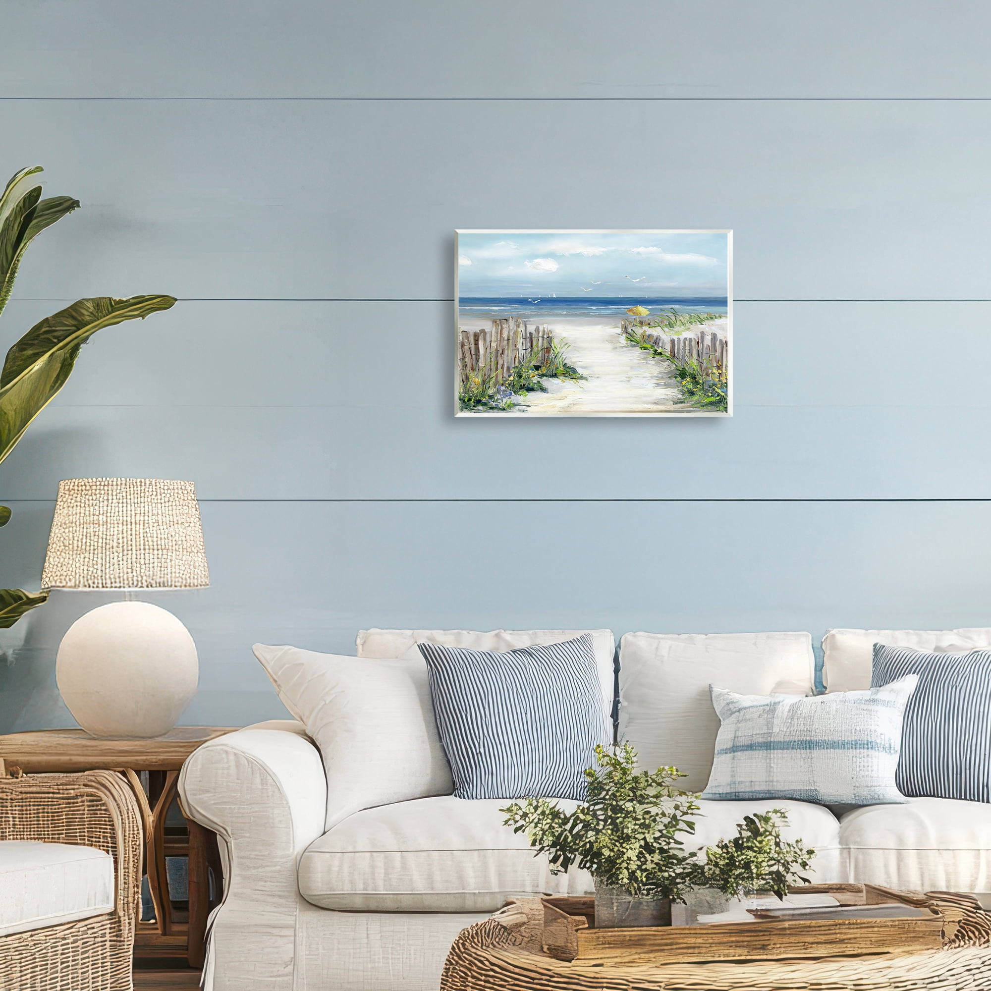 Stupell Industries Sunlit Dune Path To Ocean Wall Plaque Art, design by Sally Swatland
