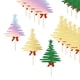 thumbnail image 5 of Adornos para cupcakes,Adornos para cupcakes navideños Decoraciones para fiestas,palillos para cupcakes de árbol de Navidad Decoración de pasteles,brillo Suministros para fiestas navideñas, 5 of 8