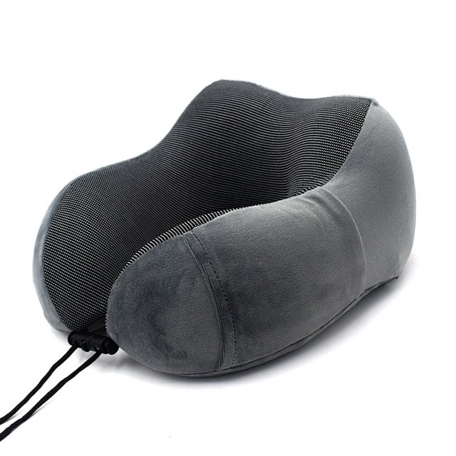 Nueva Moda Memoria De Algodón En Forma De U Almohada Cuello Coche Reposacabezas Cojín Para Oficina Siesta Descanso Columna Cervical Avión Magnético De Viaje huangjie unisex