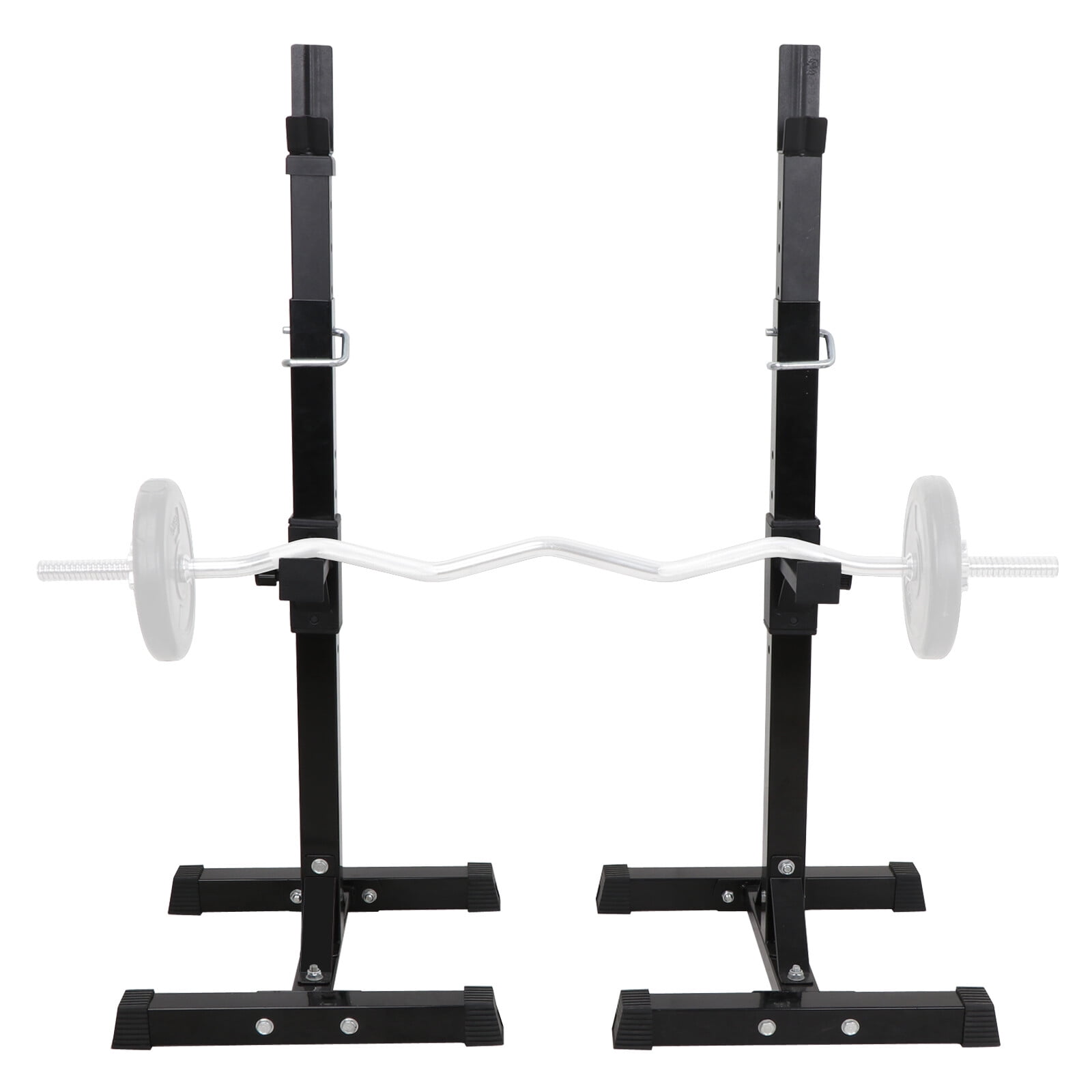 FONBEAR Squat Rack, Dumbbell Rack, Bench Press 550 lbs Max Load Adjustable Squat Rack Stand Multifunctional Weightlifting Home Gym - Ideal for Beginners and Professional Use