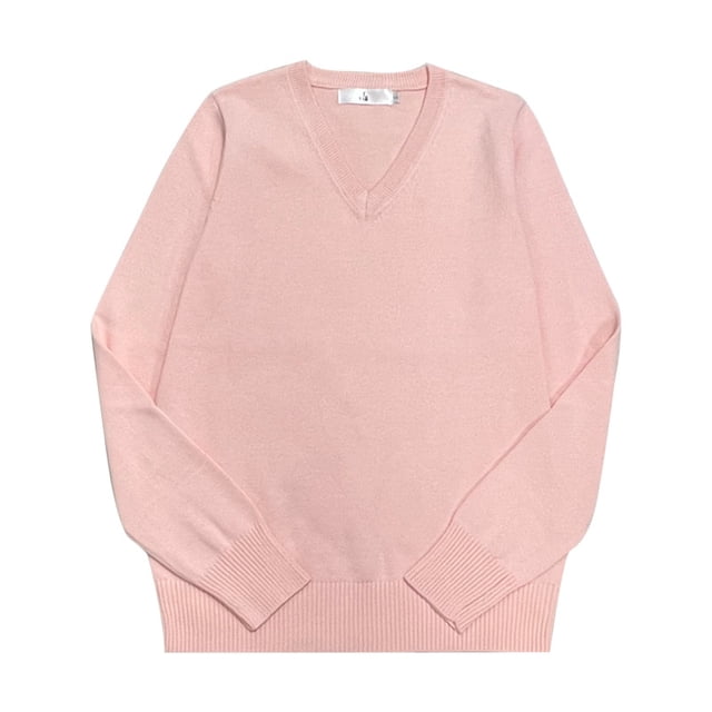 Suéter tipo jersey de cuello en V de punto para estudiantes, estilo universitario, para hombres y mujeres, JK