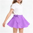 thumbnail image 2 of FRSASU Girls Bow Knot Ballet Dance Chiffon Pull-On Wrap Skirts Elastic Tie Waist Classic Ballet Skirts Hot Pink, 2 of 6