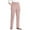 Pink, variant on Women Vintage Corduroy Pants High Elastic Waist Straight Leg Pants Pull On Solid Color Lounge Work Trousers with Pockets