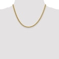 thumbnail image 2 of Real 14kt Yellow Gold 4.3mm Semi-solid 3-Wire Wheat Chain; 18 inch; Lobster Clasp; for Adults and Teens; for Women and Men, 2 of 5
