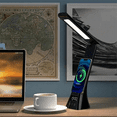 thumbnail image 5 of Rechargeable Desk Lamp Eye-Caring Desk Lamp with LCD Display Foldable Arm Eye-Caring Table Lamps Black, 5 of 8