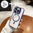 thumbnail image 1 of Luxury Transparent For Magsafe Charging Magnetic Case For iPhone 15 14 13 12 Pro Max 15 Plus Flip Lens Protection Bracket Cover, 1 of 7