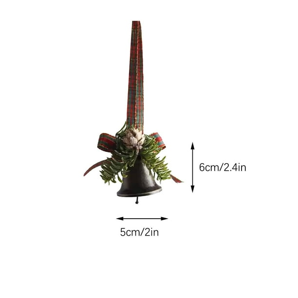 Decoraciones navideñas, adornos navideños, regalos navideños, decoración colgante para árbol de Navidad, simulación de escena, campanas verdes, una campana