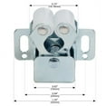thumbnail image 2 of 50 Pack Rok Double Roller Catch Latch for Kitchen Cabinet Doors in Zinc Finish, 2 of 7