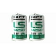 thumbnail image 2 of 2 Saft 1/2 Aa 3.6 V Lithium Battery With Tabs Ls14250 With Loopacell Cloth, 2 of 3