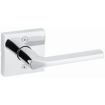 Lisbon Half-Dummy Lever with Square Rose in Polished Chrome