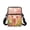 Smiling Pig Floral Print, variant on FUIALDOLG Cat and Bat Print Portable Crossbody Purse, Polyester Crossbody Bags Zipper Crossbody Shoulder Bag for Travel School