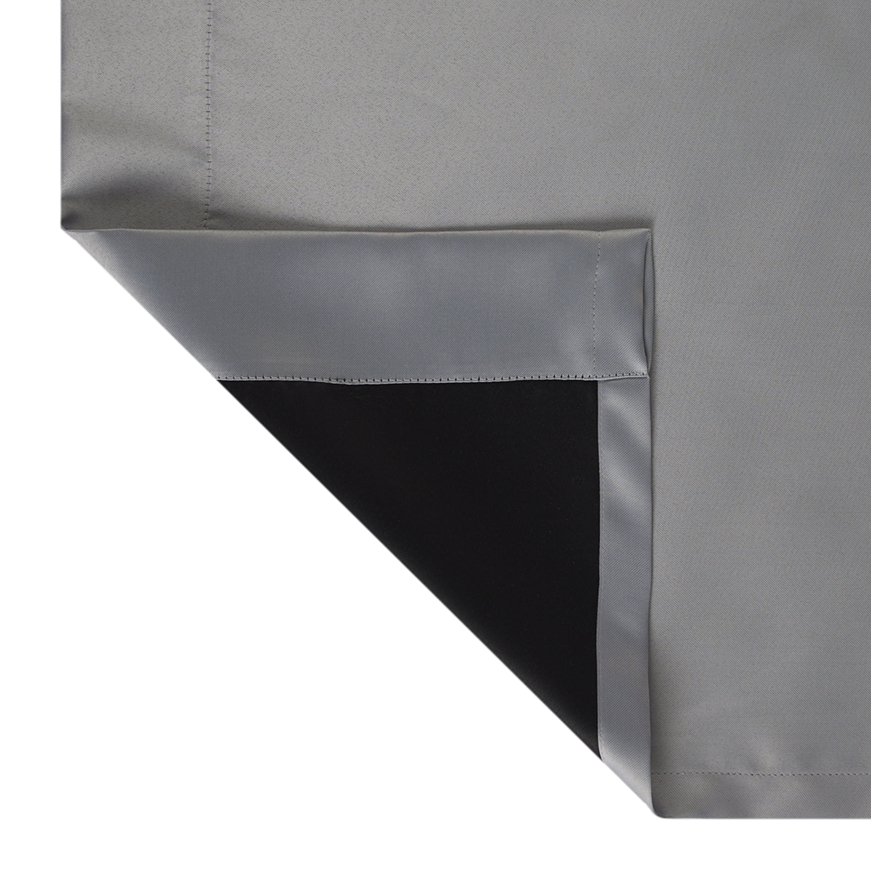Your Zone Solid Blackout Curtain Panel Pair, Set of 2, Soft Silver, 30" W x 63" L