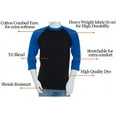 thumbnail image 3 of Big and Tall Mens Raglan Baseball Shirts - RCQS, 3 of 4