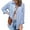 Light Blue, variant on POROPL Plus Size Tops for Women,Women's Casual Fashion Plaid Color Matching Pocket Button Loose Coat Shirt for Women 2025