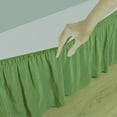 thumbnail image 4 of 600-TC Pima Cotton Universal Wrap Around Bed Skirt Short Queen (60" x 75") Size, Easy Fit 1-PC Bed Skirt Luxury Fabric 3 Sided Coverage 24" Drop Length, Sage Green, 4 of 5